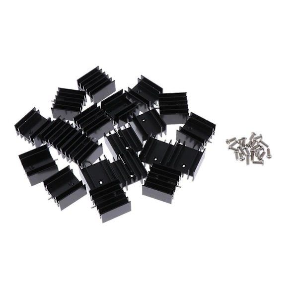 20 x 24 x 16-25 mm MOSFET Alumiininen Jäähdytyselementti 7805 Transistori Jäähdytin