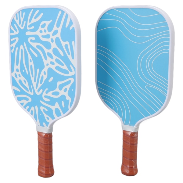 Pickleball-set - Bärbar pickleball-paddel i glasfiber och bollar - Pickleball-set för utomhusbruk med bikakestruktur