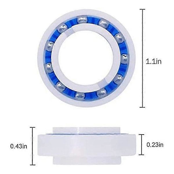 2 Däckband R0526100, 2 Motorlager C60, 4 Cykloniska Skrubbborstar R0714400 kompatibla med Zodiac MX8 MX6 Elite Pool Cleaners-B13