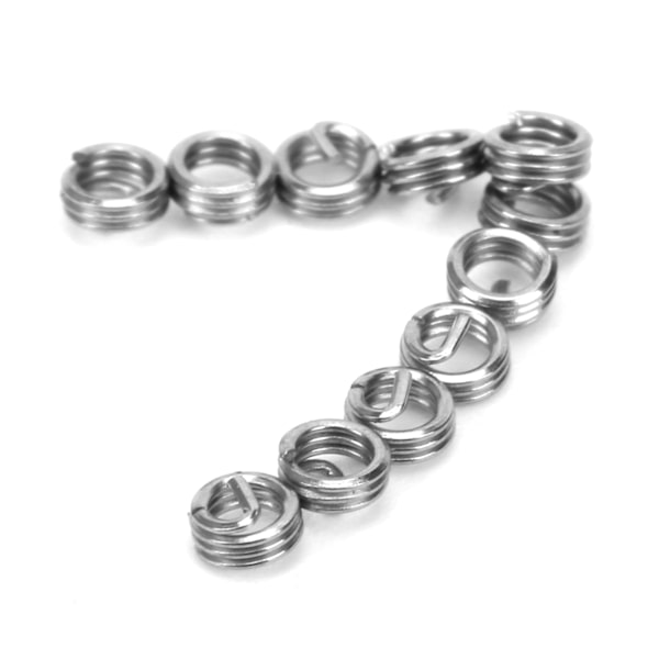 50 stk Trådgevindindsats Gevind Reparationsbeskyttelseshylster Reduktionsmøtrik Fastener M1,6 x 0,351D