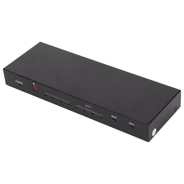 4x2 HD Multimedia Interface Splitter Stöd Ultra HD 4K X 2K 3D 1080P med fjärrkontroll och strömadapter 100‑240VEU-kontakt