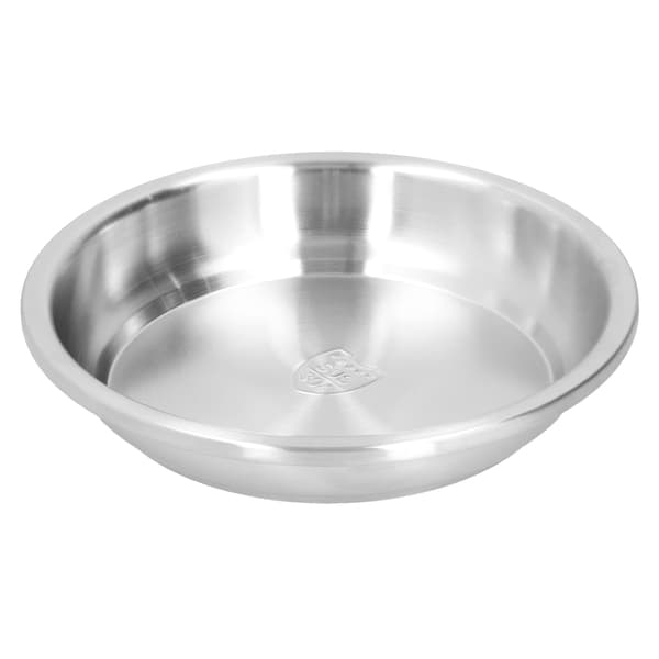 Dyp Tallerken Rustfritt Stål Kraftig Salat Suppe Serveringsfat Servise for Hjemmekjøkken 28cm