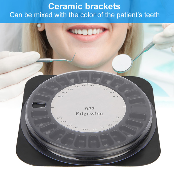 20 stk Tand ortodonti beslag Keramiske tænder korrektion bøjle støtte tilbehør345 kroge
