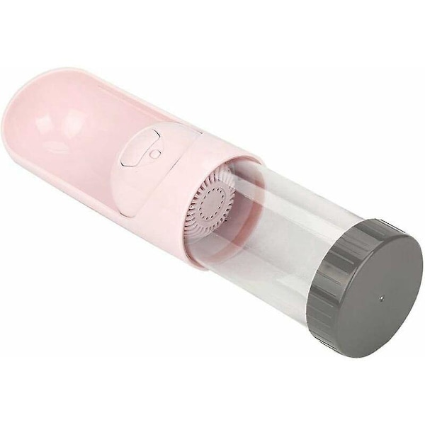 Portabel Vattenflaska Läcksäker Katt Vattendispenser för Resor Utomhus Promenader Träning (Rosa)
