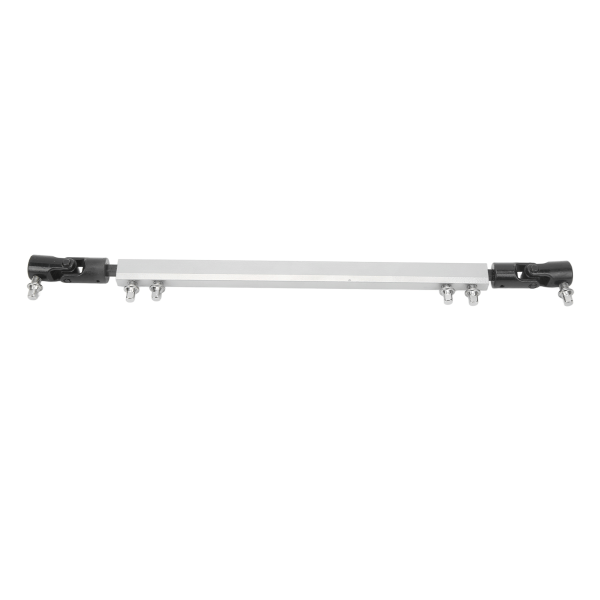 Drum Dubbel Drivaxel Pedal Link Bar Ersättning Professionell metall Drivaxel Vevstång Silver
