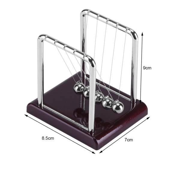 Stålbalance Svingende Magnetisk Kugle Vugge Fysik Videnskab Pendulum Skrivebord Sjov Legetøjsgave