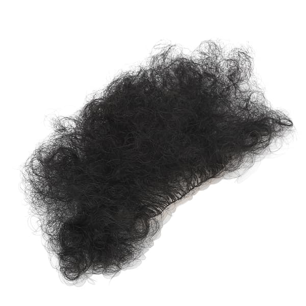 Kropsfalsk skamhår åndbart bikinihår højtemperaturfiber dukkeskamhår sort