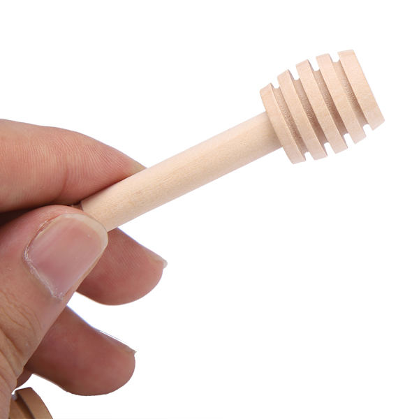 24 stk. treskje i tre for honning, syltetøy, sirup, drypp og omrøring - kjøkkenutstyr (10 cm)