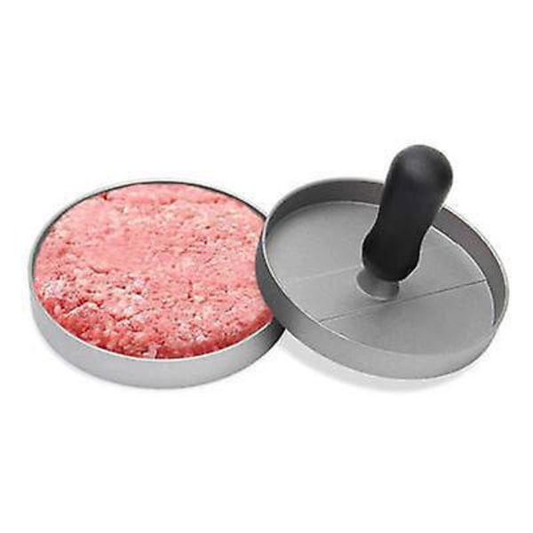 Burgerpresse i rustfritt stål - Ikke-klebende pattymaker for grilling og matlaging
