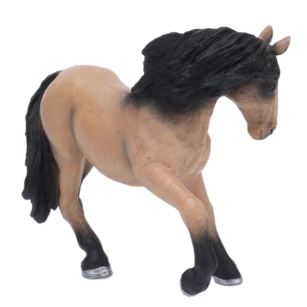 Lusitano Hest Solid Model Livagtig Dyrefigur Statisk Ornament Børn Kognitivt Legetøj