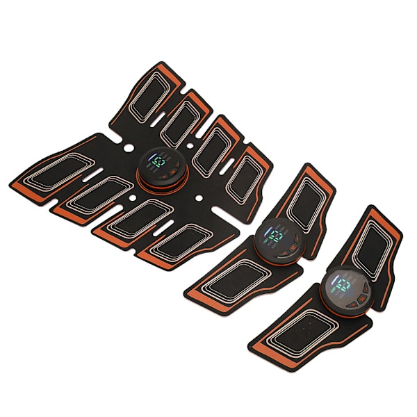 Husholdnings EMS Magemuskellapp Arm Ben Muskeltreningsstimulator Treningsutstyr Oransje