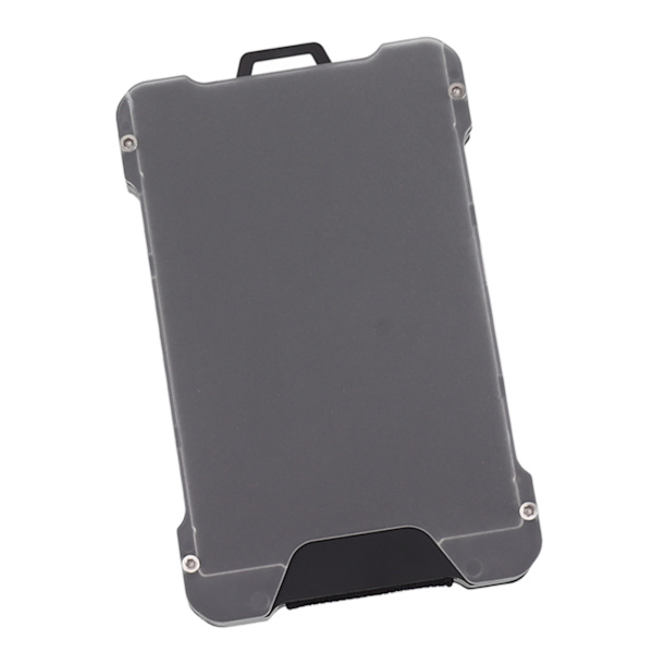 Smal plånbok transparent ID-kortsficka anti-avmagnetisering aluminiumlegering korthållare grå