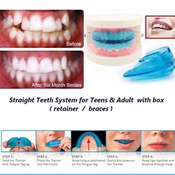 Instant Fit Single/Double Braces Mundskydd för Ungdomar och Vuxna - Övre och Nedre Tänder Skydd för Sport