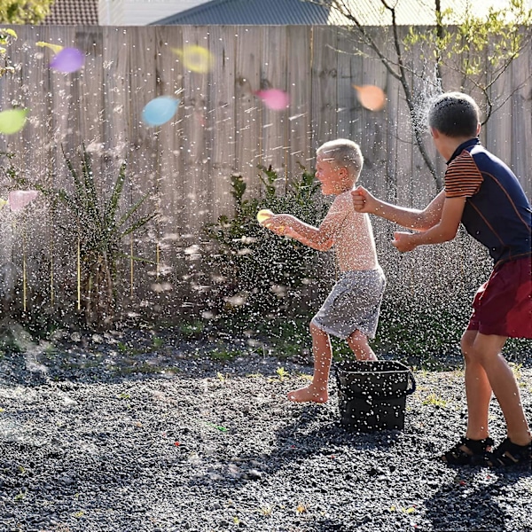 222 st Vattenbomb Ballonger, Vattenballonger, Självförslutande Vattenbomber Utan Knutar, Flerfärgade Ballong Vattenballonger för Utomhusfest, Vattenkrig