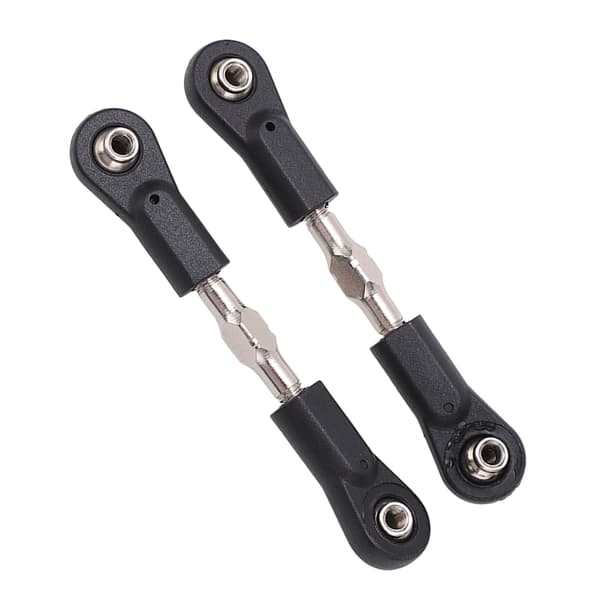 2 stk. RC Servo Link Styrestang 8020 Sort Styretøj til ZD Racing 1/7 DBX07 EX 07