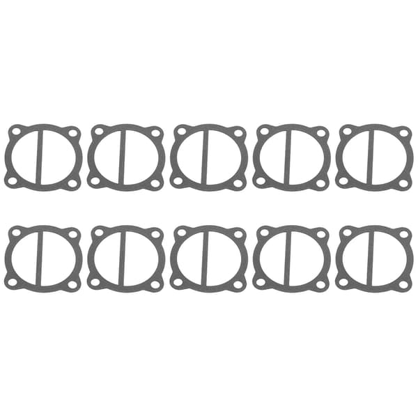 10 st Topplockspackning Ventilplatta Cylinder Tätningspapper Pad Luftkompressor Ersättningskit