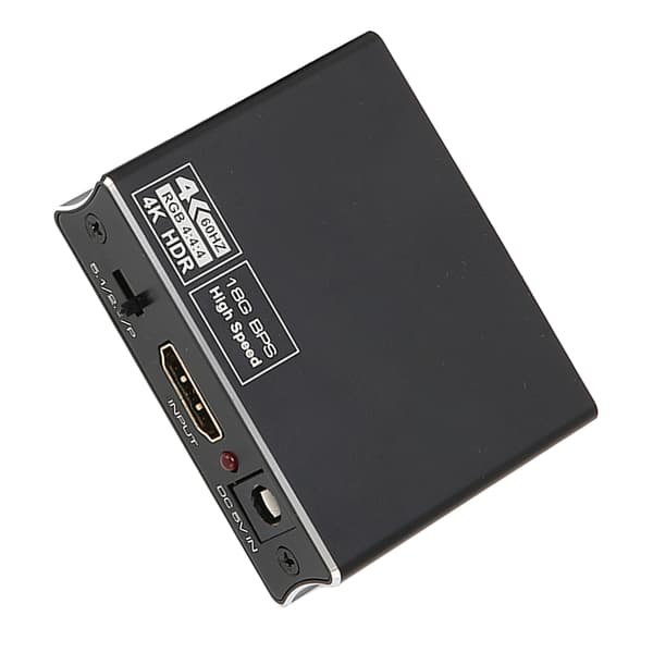 HD Multimedia Interface-omvandlare HD Multimedia Interface till optisk SPDIF och 3,5 mm stereo ljudomvandlare