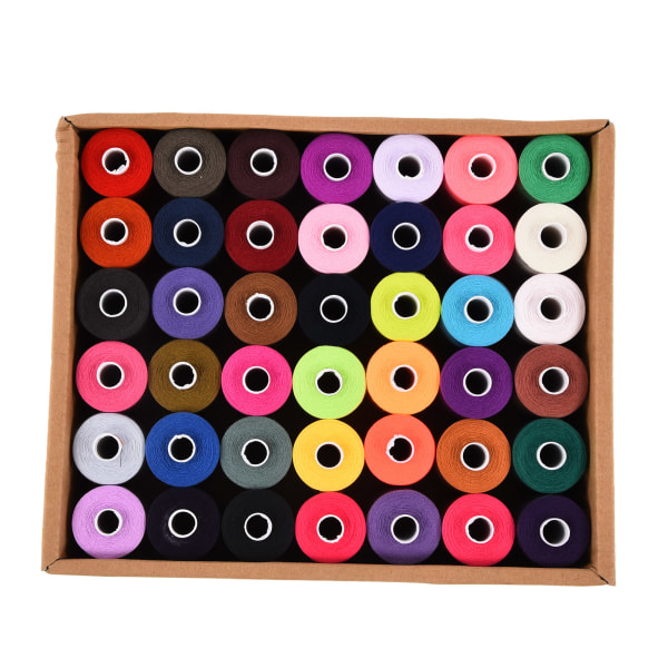 Set Polyester 1000 Yards 42 färger Hushålls- DIY-broderispolarsats