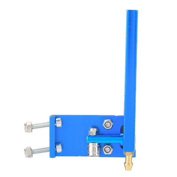 Aluminiumroder med vattenupptagningsinlopp för RC Racing elektrisk båtmodell marin (blå, 95 mm)