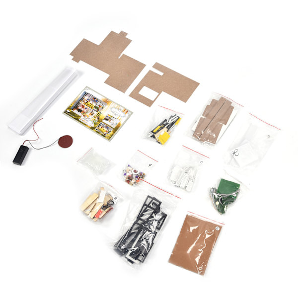 Montera Villa DIY Dockhus Barn Dockhus Kit Miniatyrhus Byggsats Födelsedagspresent