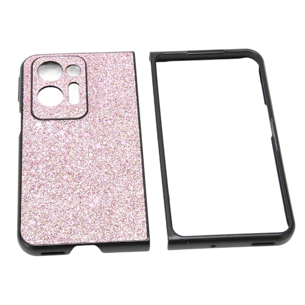 Suojaava puhelinkotelo Crystal Case Anti Drop Shockproof -matkapuhelimen suojakotelo Oppo Find N2:lle, vaaleanpunainen glitter