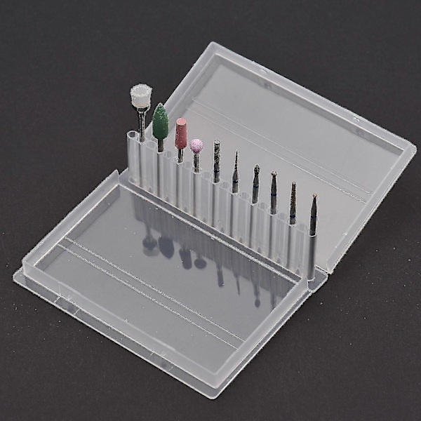 30 stk Neglebor Tungsten Stål Bor Mini Rengjøringsbørste For Kutikula & Gel Neglelakkfjerning Pedikyr & Manikyr Elektrisk Neglebor Erstatning