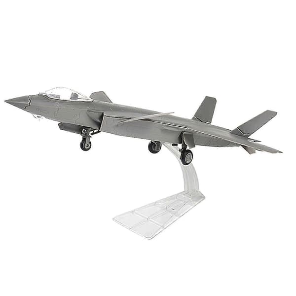 2025 1:72 Skala Pedagogisk Leketøy 4D Flymodell for Samleobjekter Borddekorasjon Gutter Svart Grå Gray 29cm