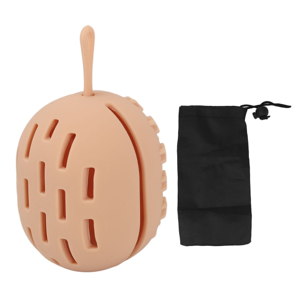 Sminksvamphållare Portabel Andas Mini Silikon Khaki Case Blender för förvaring