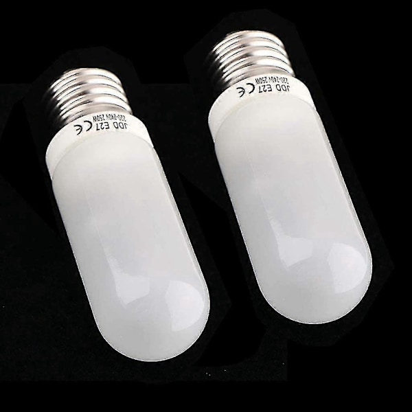 2 stk. 250w E27 Mat Halogenpære 220-240v - Standard Edison Skrue