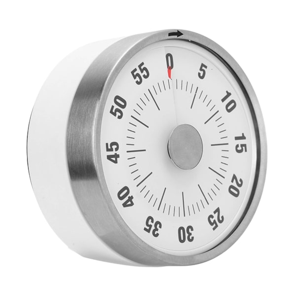 Visuel timer 60 minutters magnetisk mekanisk visuel nedtællingstimer med indtrækkeligt stativ til madlavningseksamen sovetid