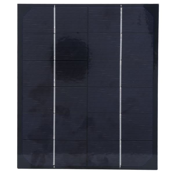 6W 6V Monokristallin Solpanel Utomhus för DIY Batteriladdare Strömförsörjning