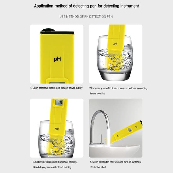 Digital PH-meter Tester LCD-display Vandkvalitetsmåler Høj nøjagtighed Akvarium Vandtest
