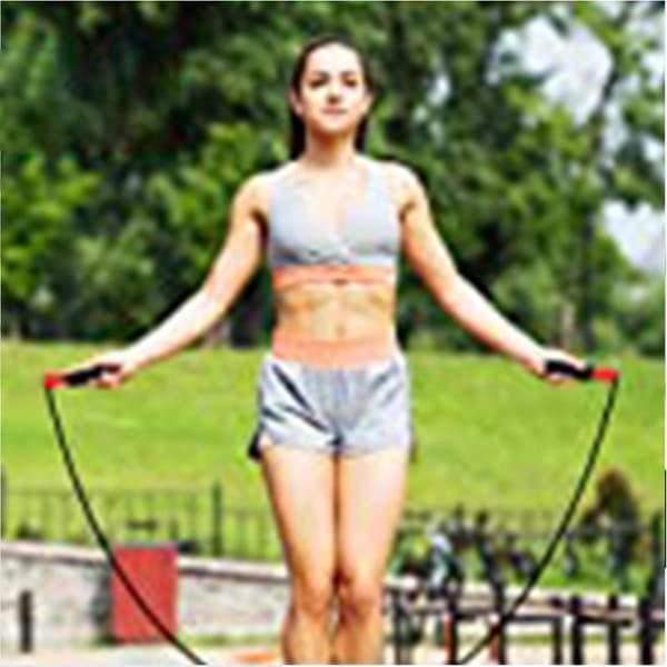 Adjustable Jump Rope - Tangle-Free Skipping Rope for Training, Boxing, Endurance Training Multicolour