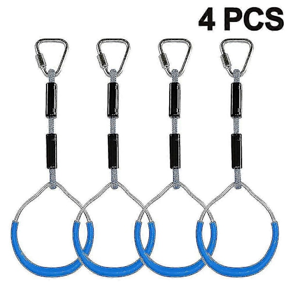 Gymnastikringar - Färgglatt 4-pack för Utelekset & Lekplatsutrustning