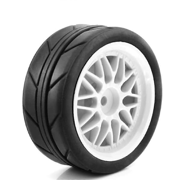 1/10 RC Drift Dæk 65mm til Racerbil Hjul Dæk, Hvid