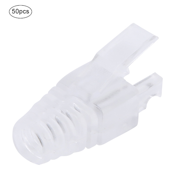 50 ST RJ45- cover Dator Slitstark nätverkskabelkontakthylsa för CAT5e / CAT6