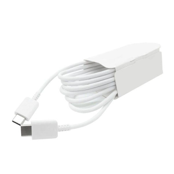 Typ C till Typ C-kabel PD Snabbladdning Flexibel typ C-datasladd för Android för Note 10-telefon 3,3 fot Vit