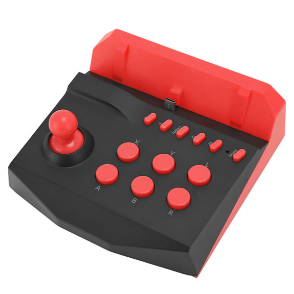 Arcade-peliohjain, Plug and Play -taisteluohjain räjähdysfunktiolla Switch Litelle, musta-punainen