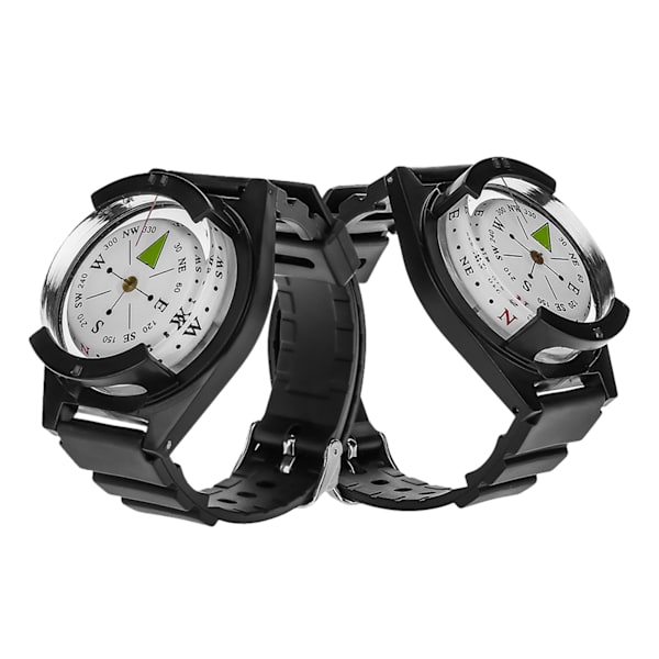 Outdoor Mini Kevyt Rannekello ABS Compass -kumikellonauhatyökalu