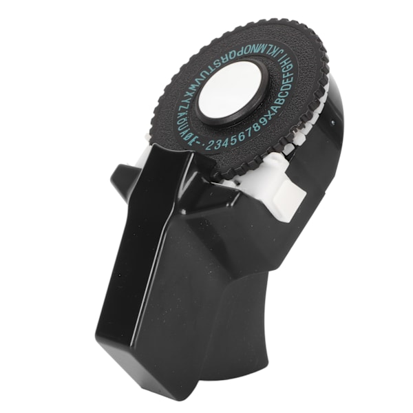 Prægeetikettemaskine Blækfri Nem betjening Ergonomisk design Bærbar etiketfremstillingsprægemaskine med bånd til Craft DIY Sort
