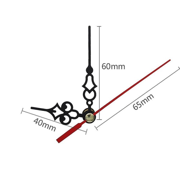 Clockwork Hands Set - Barnklocktillverkningsnålar och tillbehör för gör-det-själv metallpekklockor (modell A)