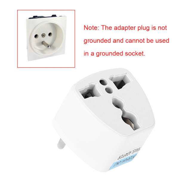 Universal Power Plug Travel Converter Adapter Konverterar från USA / Storbritannien / AU till EU