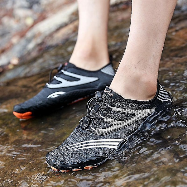 Barfodet Trail Running Vandsko til Mænd - SortGul
