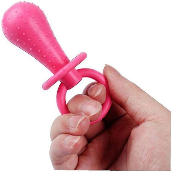 3 st Gummi Mjölkflaska Hundformad Napp Pipig Leksak (Slumpmässig Färg)