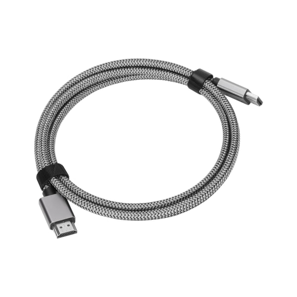 8k High Definition Multimedia Interface Kabel 1,5 meter 12 Bit Farve 48Gbps 4K 120HZ 8K 60HZ Projektionskabel til TV Sølv