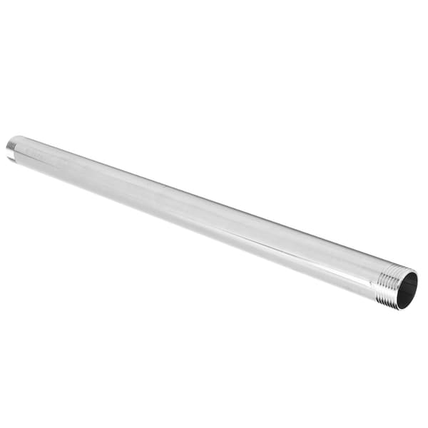 Rustfrit stål han gevindrør nippel adapter fittings VVS-system tilbehør 50cmG1 han gevind forlængerstang 50cm