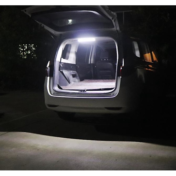 2 stk. 12V 72/48LED Innvendig Lyslist med På/Av-bryter for Bobil Lastebil Campingvogn Båt
