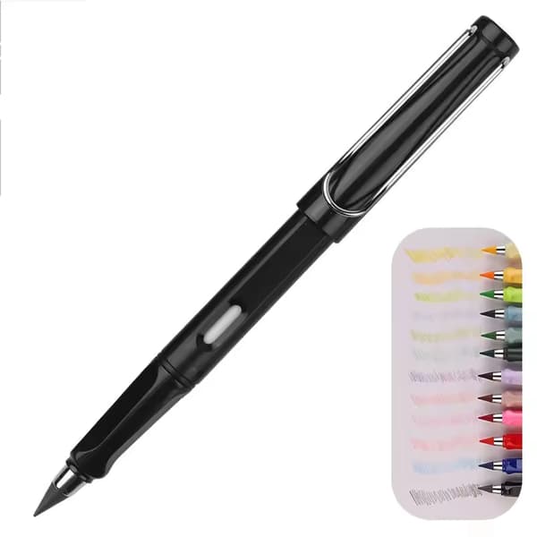 Blækfri Infinity-pen Skoleartikler viskelæder sæt med 12