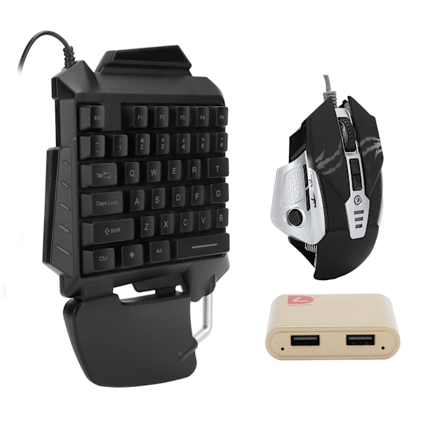 3 stk. perifer utstyrt kablet tastatur mus konverter utstyr USB universal for Android, for IOS
