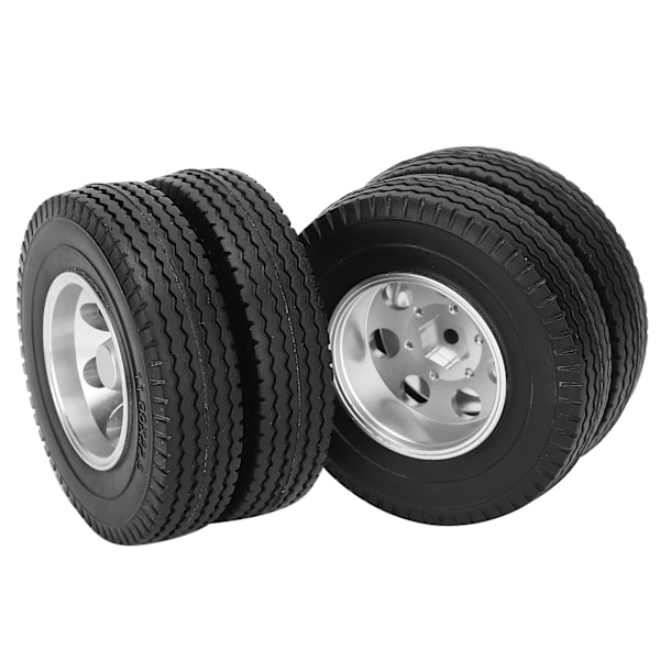 2 st RC-släpvagnsbakhjul Däck för Tamiya 1/14 Traktor Lastbil RC Klättrare Släpvagnsdelar